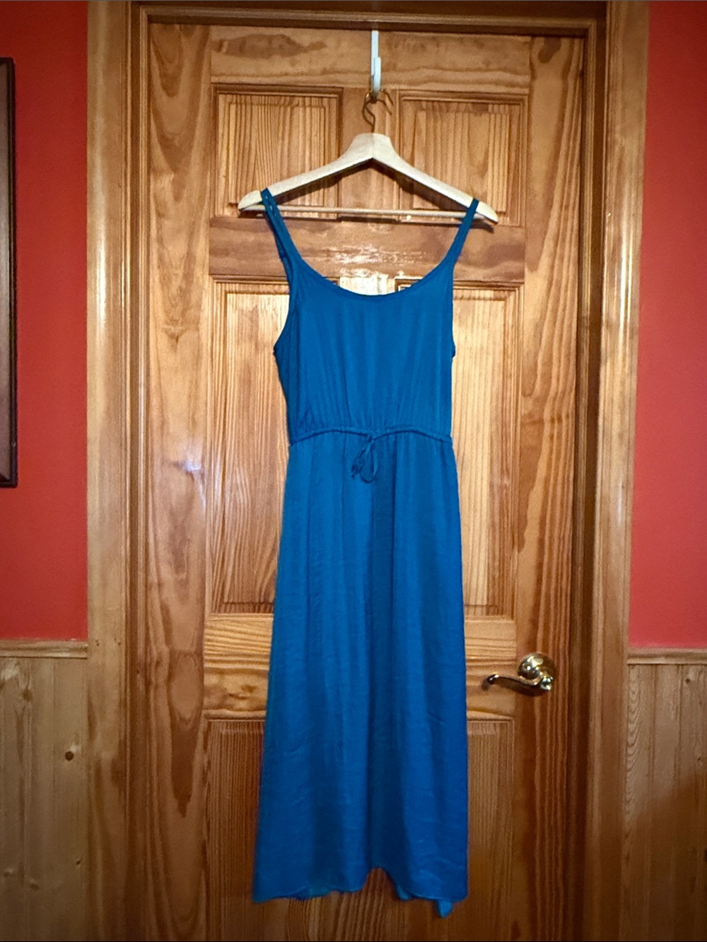 Athleta Teal-Blue Sleeveless Maxi Dress